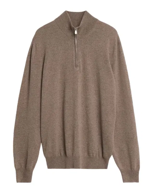 Men 's Cashmere Quarter-Zip Sweater