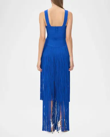 Hervé Léger The Brigitte Bandage Tiered Fringe Gown | Thumbnail 3 Hervé Léger The Brigitte Bandage Tiered Fringe Gown | Thumbnail 3