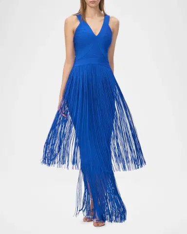 Hervé Léger The Brigitte Bandage Tiered Fringe Gown | Thumbnail 6 Hervé Léger The Brigitte Bandage Tiered Fringe Gown | Thumbnail 6