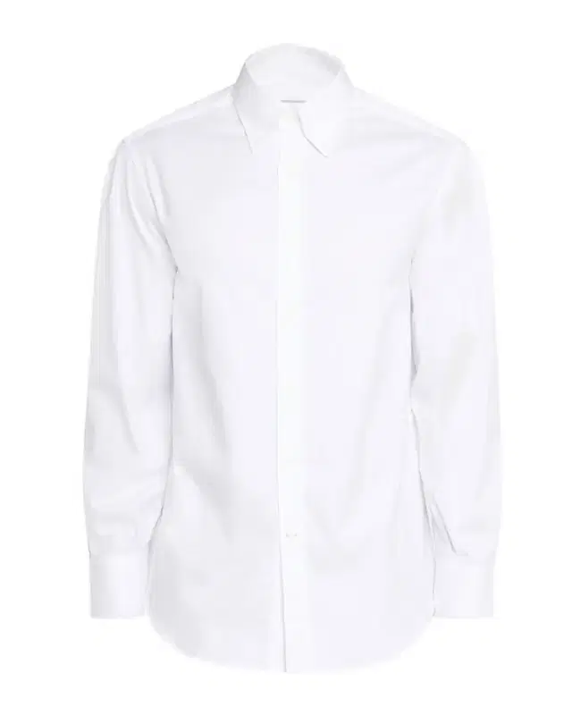 Brunello Cucinelli Men 's Piece Dyed Cotton Twill Shirt