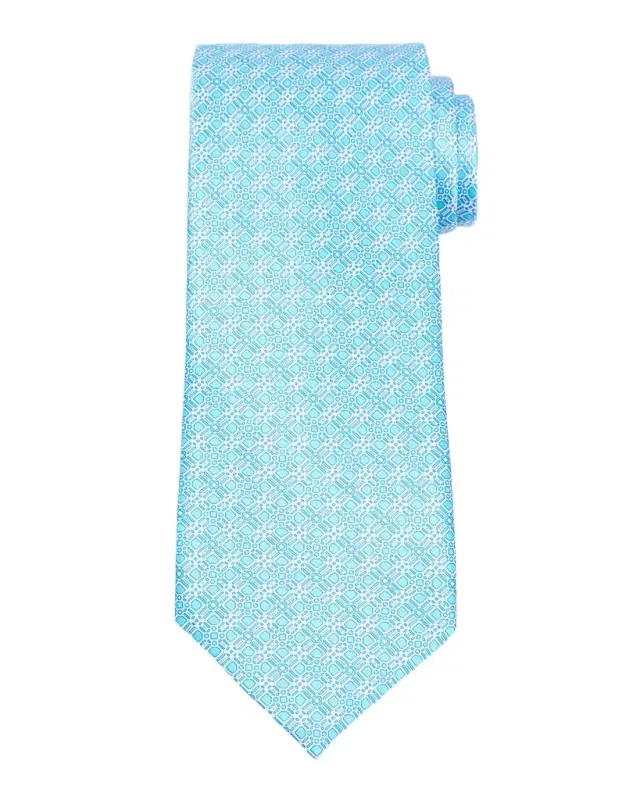 Men 's Geometric Silk Tie