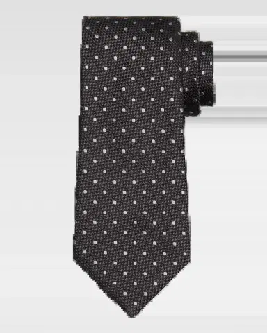 Tom Ford Men's Contrast Dot Silk Tie | Thumbnail 2