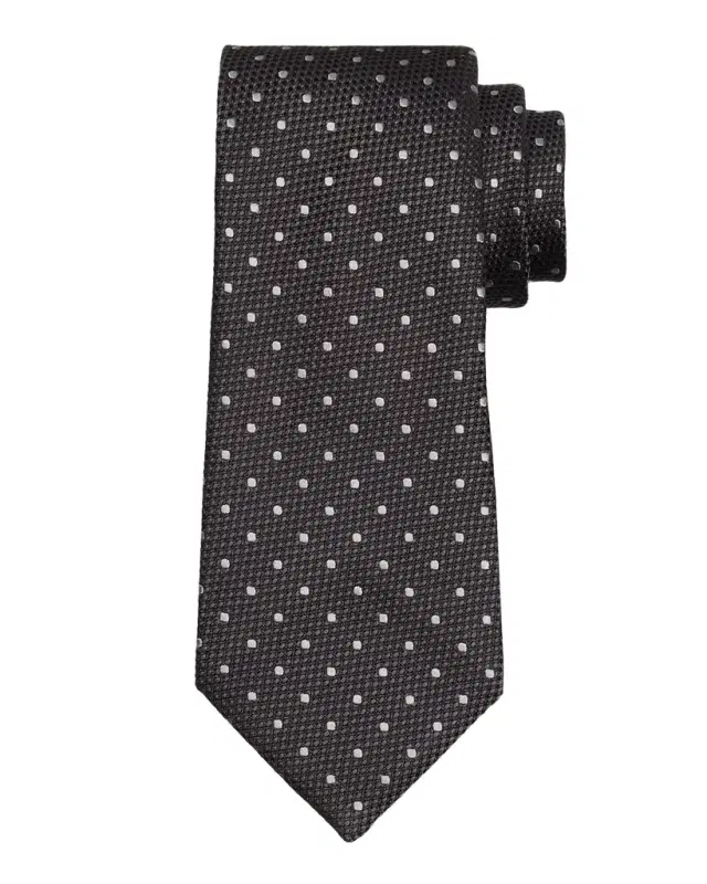 TOM FORD Men 's Contrast Dot Silk Tie