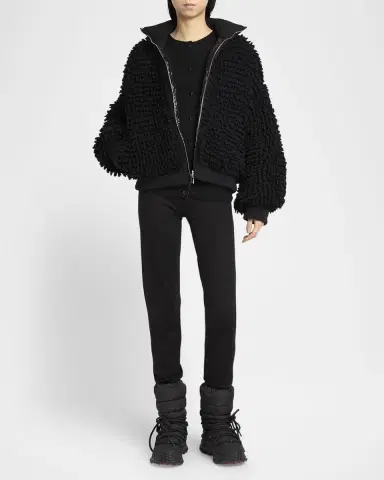 Moncler Genius x EE72 by Edward Enninful Wool Blend Zip-Up Cardigan | Thumbnail 2