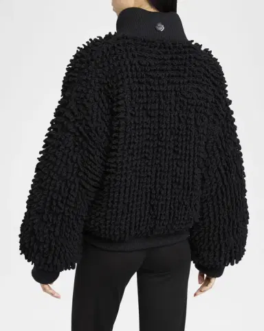 Moncler Genius x EE72 by Edward Enninful Wool Blend Zip-Up Cardigan | Thumbnail 3