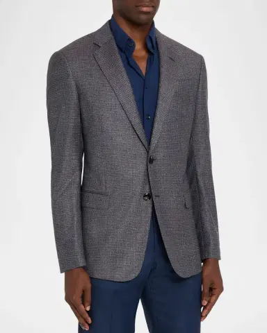 Giorgio Armani Men's Check-Textured G Line Sport Coat | Thumbnail 4