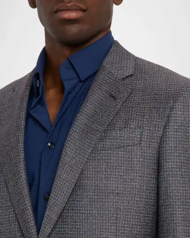Giorgio Armani Men's Check-Textured G Line Sport Coat | Thumbnail 5