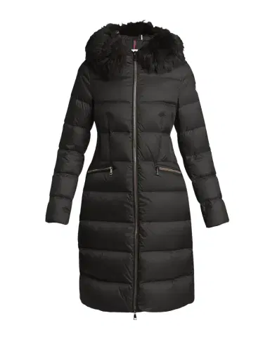 Moncler Boedic Long Down Coat with Detachable Shearling Trim | Thumbnail 1