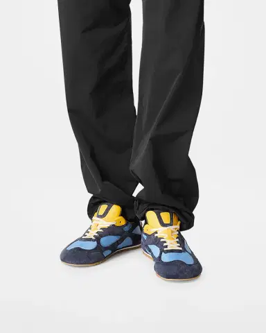 Bottega Veneta Men's Orbit Flash Suede & Nylon Low-Top Sneakers | Thumbnail 2 Bottega Veneta Men's Orbit Flash Suede & Nylon Low-Top Sneakers | Thumbnail 2