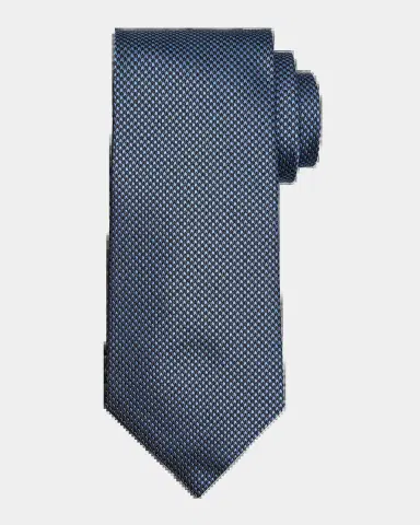 TOM FORD Men's Micro-Houndstooth Silk Tie | Thumbnail 2
