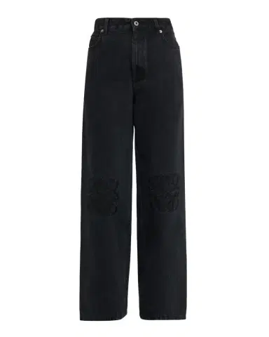 Loewe Tonal Anagram Baggy Wide-Leg Jeans | Thumbnail 1 Loewe Tonal Anagram Baggy Wide-Leg Jeans | Thumbnail 1