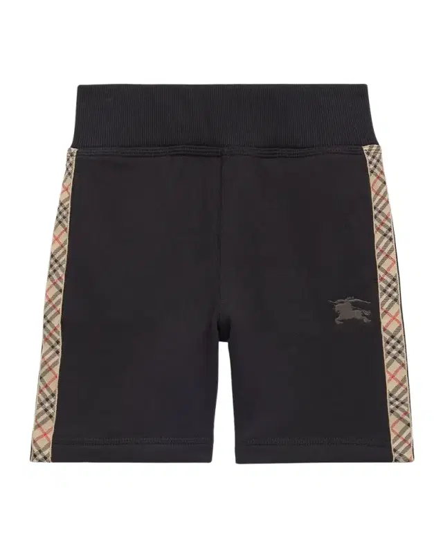 Burberry Check Trim Cotton Shorts