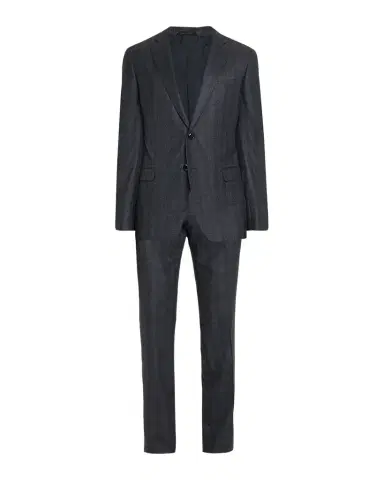 Giorgio Armani Men's Blurred Plaid G Line Two-Piece Suit | Thumbnail 1 Giorgio Armani Men's Blurred Plaid G Line Two-Piece Suit | Thumbnail 1