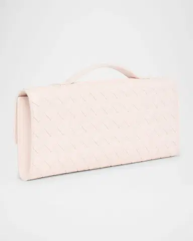 Bottega Veneta Andiamo Flower-Embellished Leather Clutch Bag | Thumbnail 2