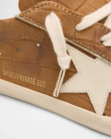 Golden Goose Super-Star Croco Leather Low-Top Sneakers | Thumbnail 5