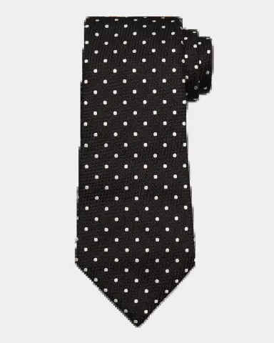 TOM FORD Men's Contrast Dot Silk Tie | Thumbnail 2