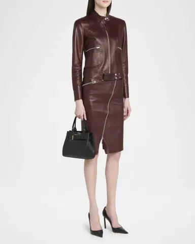 Tom Ford Audrey Small Tote Bag in Grain Leather | Thumbnail 5