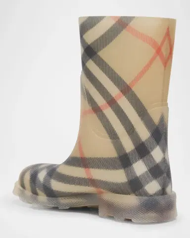 Burberry Kid's Marsh Check Rain Boots, Toddler/Kid | Thumbnail 2 Burberry Kid's Marsh Check Rain Boots, Toddler/Kid | Thumbnail 2