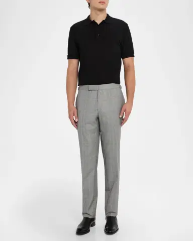 Tom Ford Men's Lyocell Pique Polo Shirt | Thumbnail 2