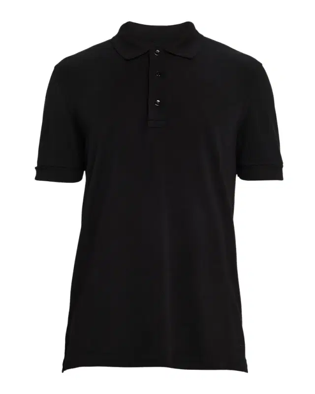 TOM FORD Men 's Lyocell Pique Polo Shirt