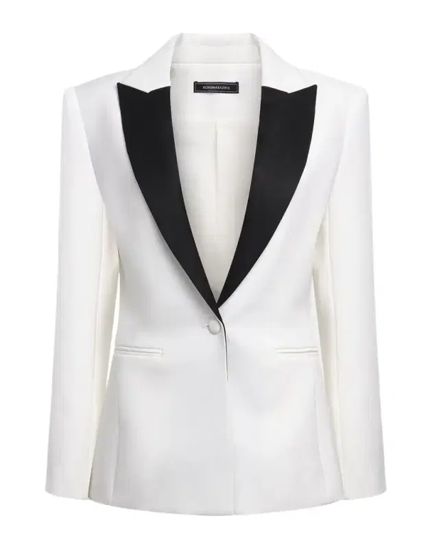 BCBGMAXAZRIA Satin-Lapel Tux Blazer