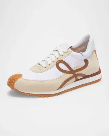LOEWE Flow Runner Suede and Leather Sneakers | Thumbnail 2 LOEWE Flow Runner Suede and Leather Sneakers | Thumbnail 2