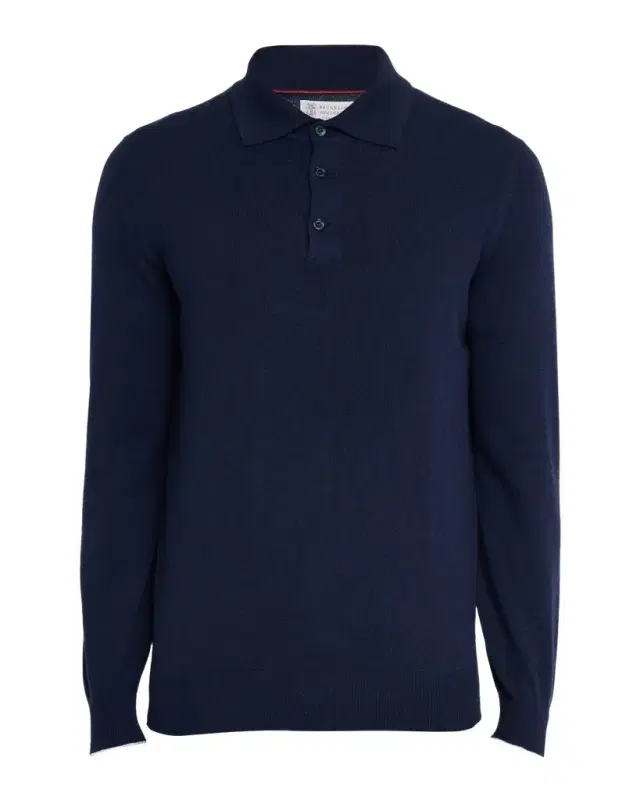 Brunello Cucinelli Men 's Premium Cashmere Polo Sweater