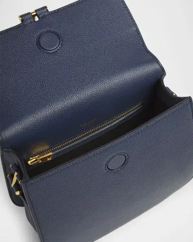 TOM FORD Tara Mini Crossbody Bag in Grain Leather | Thumbnail 3