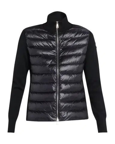 Moncler Combo Down Short Cardigan | Thumbnail 1 Moncler Combo Down Short Cardigan | Thumbnail 1