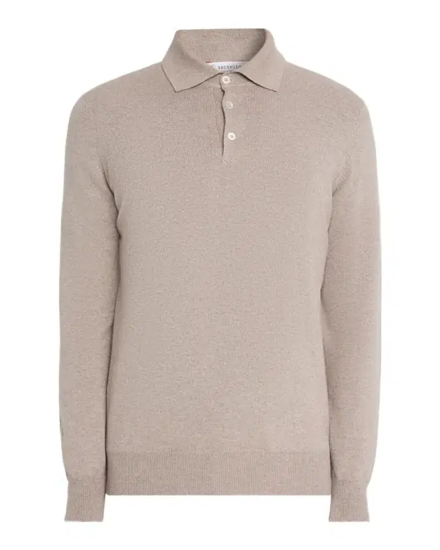 Brunello Cucinelli Men 's Premium Cashmere Polo Sweater