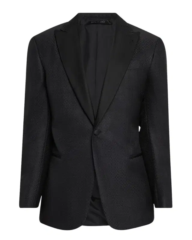 Men 's Honeycomb Satin Peak Lapel Dinner Jacket