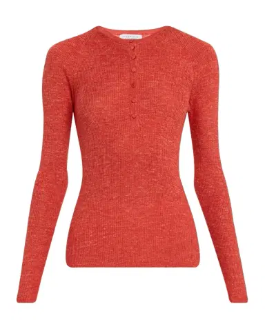 Gabriela Hearst Anges Cashmere Rib Henley Sweater | Thumbnail 1