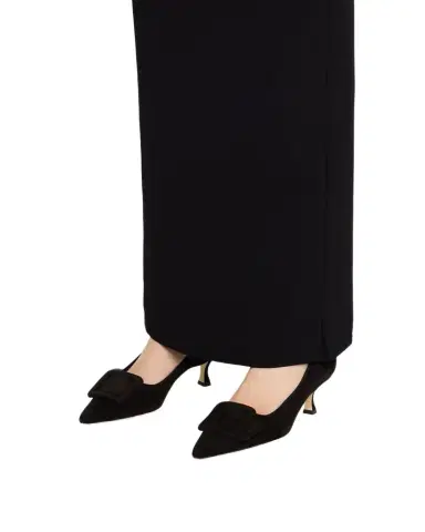 Manolo Blahnik Maysale Suede Buckle Pumps | Thumbnail 1