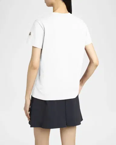 Moncler Short-Sleeve Logo Tee | Thumbnail 3 Moncler Short-Sleeve Logo Tee | Thumbnail 3
