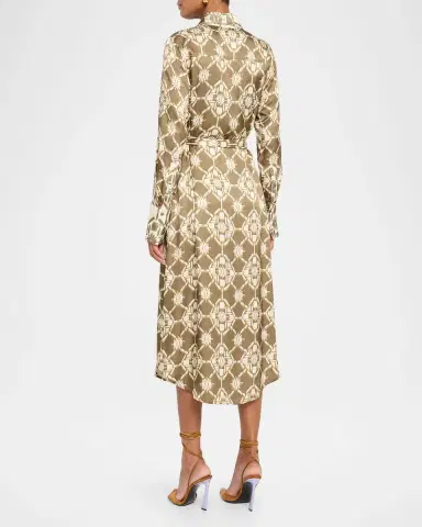 Ramy Brook Victoria Tile Print Shirtdress | Thumbnail 3 Ramy Brook Victoria Tile Print Shirtdress | Thumbnail 3