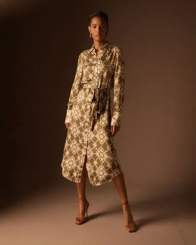 Ramy Brook Victoria Tile Print Shirtdress | Thumbnail 5 Ramy Brook Victoria Tile Print Shirtdress | Thumbnail 5