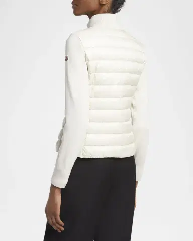 Moncler Combo Down Short Cardigan | Thumbnail 3 Moncler Combo Down Short Cardigan | Thumbnail 3