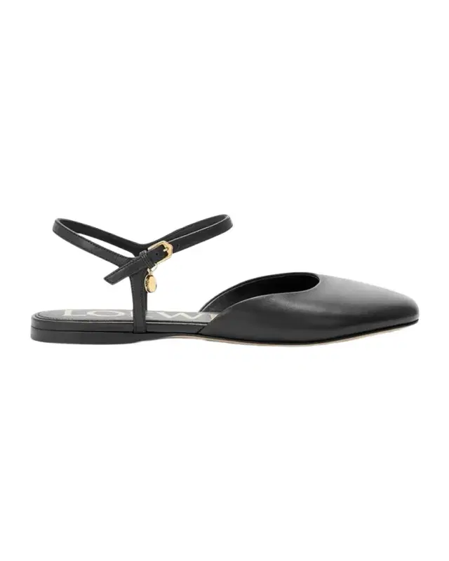Loewe Toy Ankle-Strap Ballerina Flats