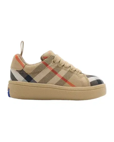 Burberry Kid's Cambridge Check Cotton Sneakers, Baby/Toddler | Thumbnail 1