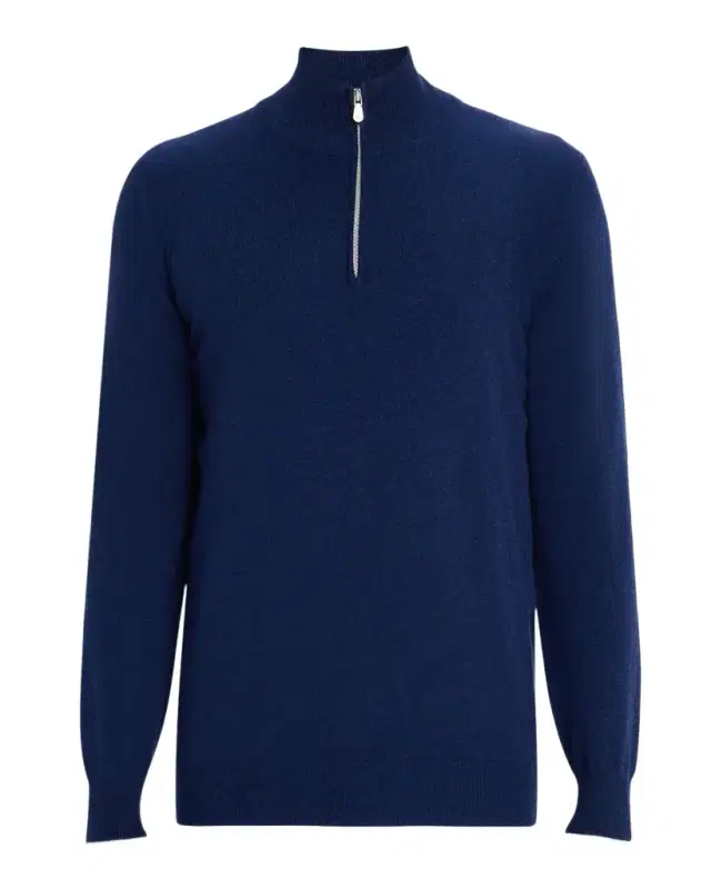 Men 's Cashmere Quarter-Zip Sweater