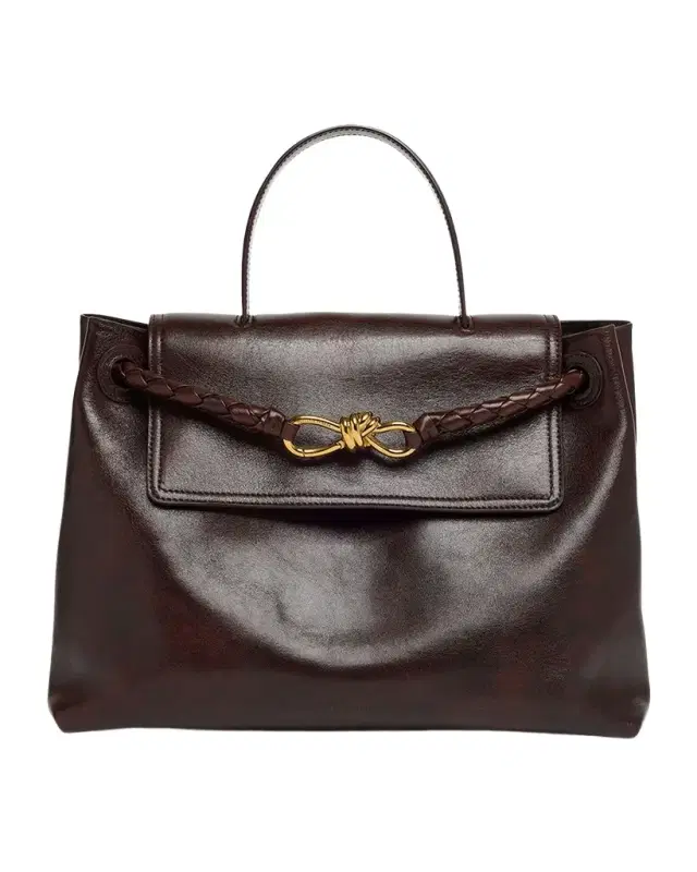 Bottega Veneta Ciao Ciao Medium Distressed Leather Top-Handle Bag