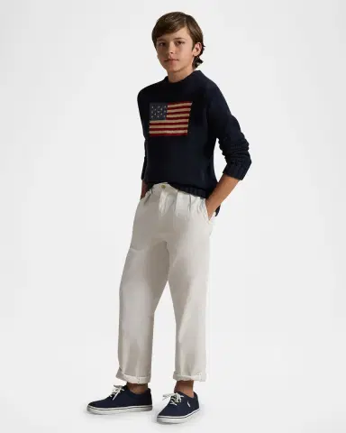 Polo Ralph Lauren Boy's Flag Intarsia Knit Sweater | Thumbnail 4 Polo Ralph Lauren Boy's Flag Intarsia Knit Sweater | Thumbnail 4
