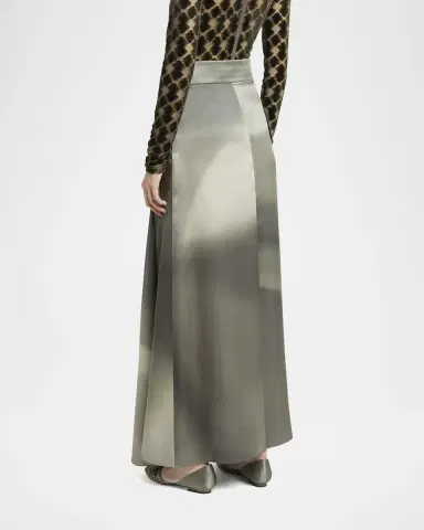 Giorgio Armani Ombre Silk Maxi Wrap Skirt | Thumbnail 3
