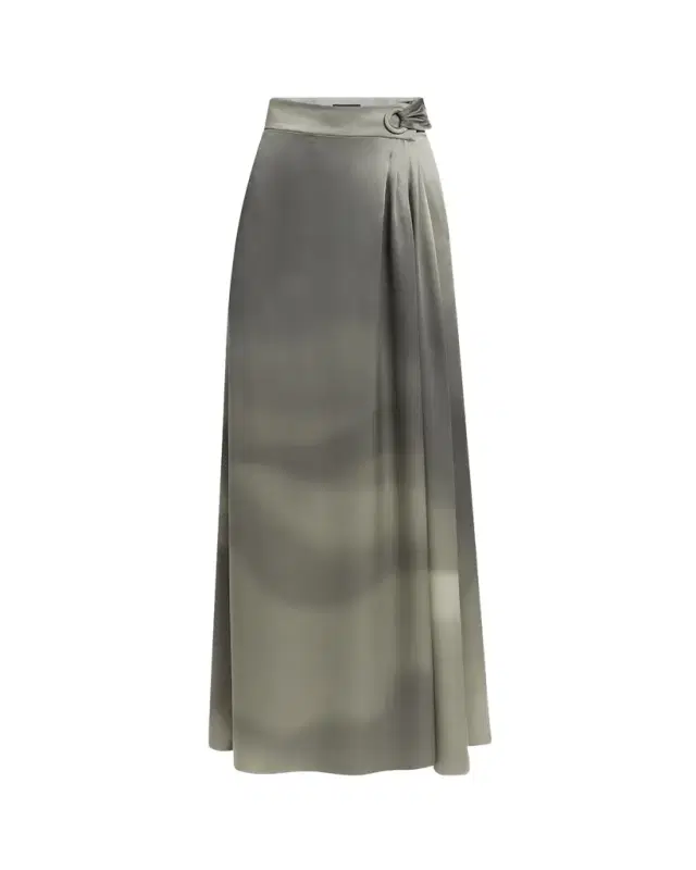Ombre Silk Maxi Wrap Skirt Ombre Silk Maxi Wrap Skirt