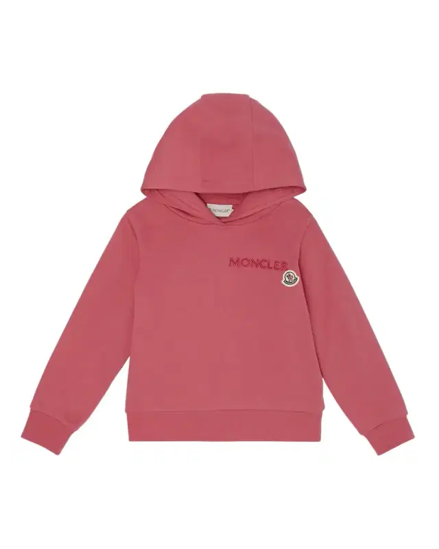Moncler Girl 's Embroidered Logo Appliqué Hoodie