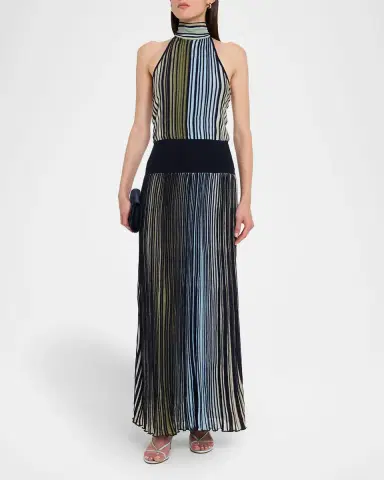 Ramy Brook Marina Ombre Knit Halter Maxi Dress | Thumbnail 2 Ramy Brook Marina Ombre Knit Halter Maxi Dress | Thumbnail 2
