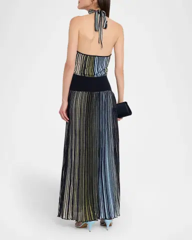 Ramy Brook Marina Ombre Knit Halter Maxi Dress | Thumbnail 3 Ramy Brook Marina Ombre Knit Halter Maxi Dress | Thumbnail 3