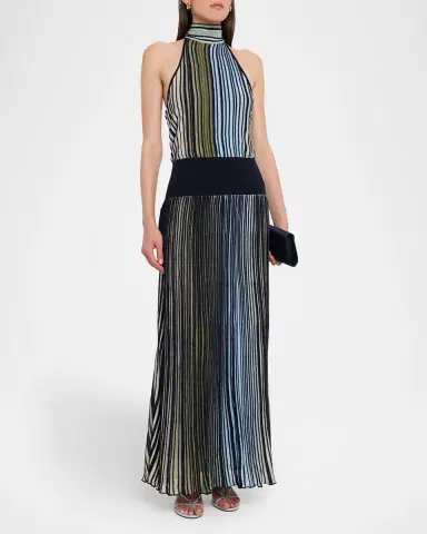 Ramy Brook Marina Ombre Knit Halter Maxi Dress | Thumbnail 4 Ramy Brook Marina Ombre Knit Halter Maxi Dress | Thumbnail 4
