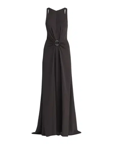Giorgio Armani Beaded-Ring Silk Georgette Backless Gown | Thumbnail 1