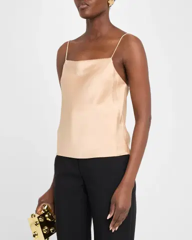 Alice + Olivia Harmon Drapey Slip Tank | Thumbnail 4 Alice + Olivia Harmon Drapey Slip Tank | Thumbnail 4